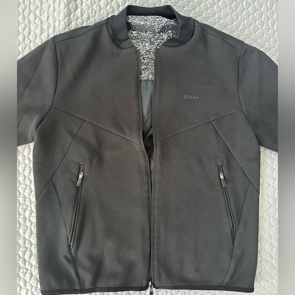 Boss Men's Charcoal Bomber Jacket - Picture 4 of 11
